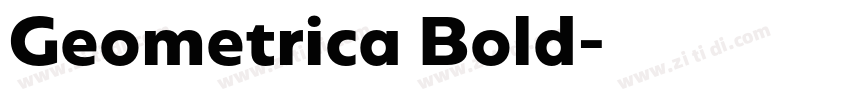 Geometrica Bold字体转换